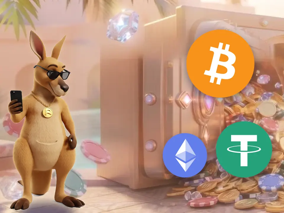 RooRoll crypto casino: deposits and withdrawals in BTC, ETH and USDT